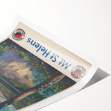 Retro Mount St. Helens Travel Poster – Vintage Prints & Scenic Art