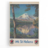 Retro Mount St. Helens Travel Poster – Vintage Prints & Scenic Art