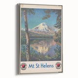 Retro Mount St. Helens Travel Poster – Vintage Prints & Scenic Art