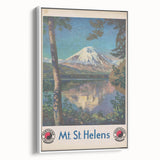 Retro Mount St. Helens Travel Poster – Vintage Prints & Scenic Art