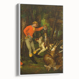 After the Hunt Realism Art Print - Gustave Courbet Classical Wall Decor