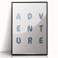 Adventure Wall Art – Inspirational Typography Print for Boys' Room