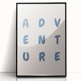 Adventure Wall Art – Inspirational Typography Print for Boys' Room