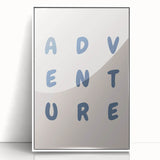 Adventure Wall Art – Inspirational Typography Print for Boys' Room