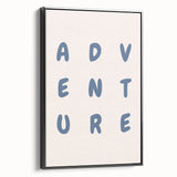 Adventure Wall Art – Inspirational Typography Print for Boys' Room
