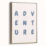 Adventure Wall Art – Inspirational Typography Print for Boys' Room
