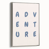 Adventure Wall Art – Inspirational Typography Print for Boys' Room