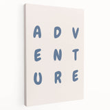 Adventure Wall Art – Inspirational Typography Print for Boys' Room