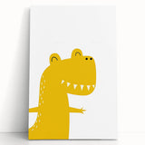Minimalist Dinosaur Nursery Wall Art - Kids Room Art Prints