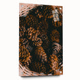 Large abstract wall art on acrylic glass depicting autumnal colors, ideal for dining room decor.