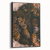 Black and white landscape painting on framed canvas, featuring a vintage poster art style, ideal for bedroom decor.