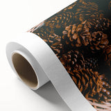 Art deco poster featuring a stylized autumn tree in muted orange and brown tones on rolled canvas.