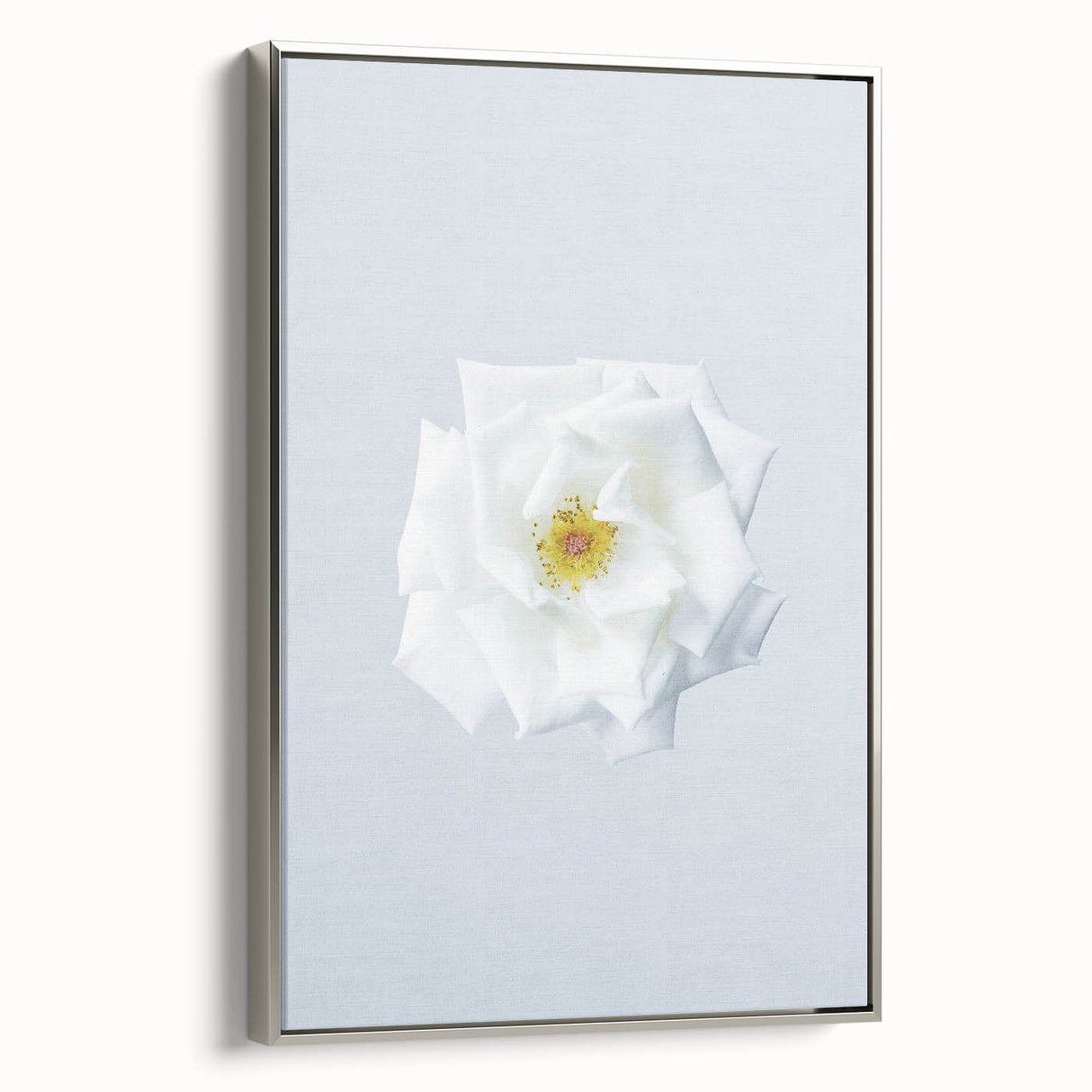 Landscape art painting of spring season on framed canvas, featuring colorful art with black and vintage poster art elements.