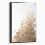 Black and white vintage poster art on framed canvas depicting a serene landscape, suited for bedroom decor.