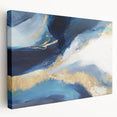Abstract strokes wall art on stretched canvas, showcasing vibrant colors and dynamic shapes. Perfect for modern home decor, adding a touch of creativity and style.