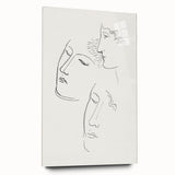 Modern Wall Art: Minimalist Sketch of Women - Elegant Line Drawing