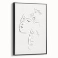Modern Wall Art: Minimalist Sketch of Women - Elegant Line Drawing