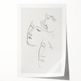 Modern Wall Art: Minimalist Sketch of Women - Elegant Line Drawing