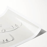 Modern Wall Art: Minimalist Sketch of Women - Elegant Line Drawing