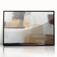 Abstract wall art featuring bold black strokes on a white background, framed in sleek black acrylic, perfect for modern home decor accents. Ideal for art enthusiasts seeking a contemporary touch.