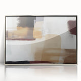 Framed acrylic wall art featuring abstract strokes in silver tones, showcasing a modern design ideal for contemporary home decor. Perfect for adding elegance to any space.