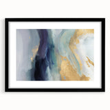 Abstract strokes wall art featuring bold black and white designs, elegantly framed with a mat, ideal for modern home decor. Adds a contemporary touch to any living space.