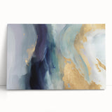 Abstract strokes wall art on stretched canvas, showcasing vibrant colors and dynamic lines, perfect for modern home decor. Ideal for adding a contemporary touch to any room.