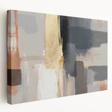 Abstract strokes wall art on stretched canvas showcasing vibrant colors and dynamic patterns, ideal for modern decor and artistic expression. Perfect for enhancing living spaces.