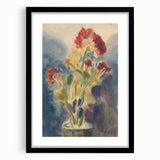 Modern Wall Art: Red Flowers - Vibrant Abstract Floral Watercolor