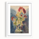 Modern Wall Art: Red Flowers - Vibrant Abstract Floral Watercolor