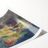 Modern Wall Art: Red Flowers - Vibrant Abstract Floral Watercolor