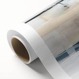 Abstract strokes wall art on rolled canvas, showcasing vibrant colors and dynamic patterns. Ideal for modern home decor, packaged securely in a cardboard tube.