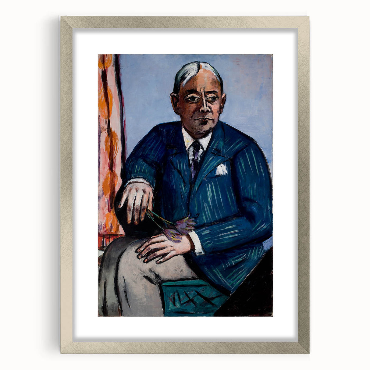 Modern Wall Art: Portrait of Ludwig Berger - Bold Abstract Expression