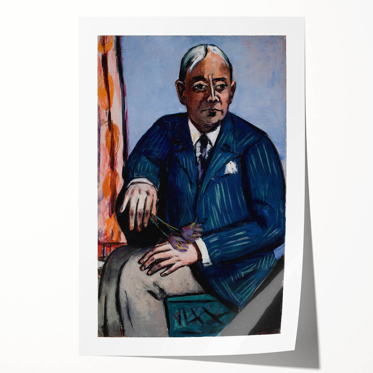 Modern Wall Art: Portrait of Ludwig Berger - Bold Abstract Expression