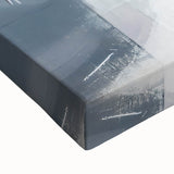 Close-up of abstract strokes wall art on stretched canvas, showcasing vibrant colors and brush textures, ideal for modern home decor and artistic settings.