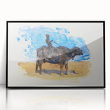 Modern Wall Art - Elegant Minimalist Waves | Contemporary Art Print