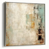Framed canvas wall art showcasing abstract silver strokes on a textured background, adding a modern touch to home decor, ideal for contemporary spaces.