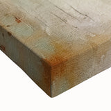 Abstract wall art canvas featuring vibrant, multicolored strokes in shades of blue, orange, and yellow, showcasing a modern design perfect for contemporary decor.