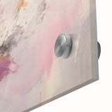 Close-up of abstract strokes wall art made from acrylic glass, showcasing vibrant colors and fluid patterns, perfect for modern home decor.