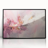 Framed acrylic wall art with abstract strokes in black and white, showcasing modern design elements. Perfect for contemporary home decor and stylish interiors.