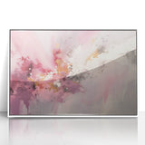 Framed wall art showcasing abstract strokes in vibrant colors on a white background, perfect for modern home decor. Ideal for adding a contemporary touch to living spaces.