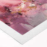 Abstract wall art featuring vibrant strokes in blue, orange, and gold hues on rolled canvas, perfect for modern home decor. Ideal for enhancing artistic spaces.