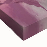 Close-up of vibrant abstract strokes wall art on a stretched canvas, showcasing a blend of bold colors and dynamic patterns, perfect for modern home decor.