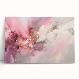 Colorful abstract strokes wall art on stretched canvas, showcasing vibrant hues of blue, yellow, and red, perfect for enhancing modern home decor.