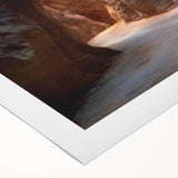 Stunning rolled canvas artwork showcasing a vibrant landscape scene with intricate cave details, ideal for home decor. Perfectly packaged in a protective tube for easy display.