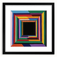 Vibrant Geometric Bedroom Wall Art - Multicolor Abstract Print