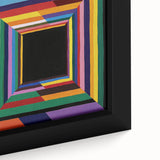 Vibrant Geometric Bedroom Wall Art - Multicolor Abstract Print