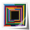Vibrant Geometric Bedroom Wall Art - Multicolor Abstract Print