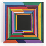 Vibrant Geometric Bedroom Wall Art - Multicolor Abstract Print