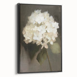 Elegant Hydrangea Bloom - Framed Wall Art for Living Room